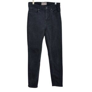 Everlane High Rise Skinny Jeans Womens 27 Black Cotton Blend Stretch Denim